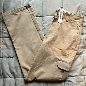 Garage Beige Straight Cargo Pants NEW WITH TAGS